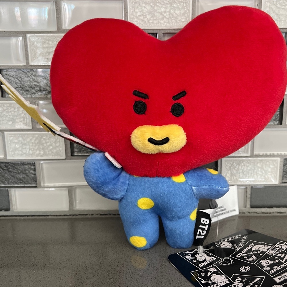 Official BT21 Line Friends SPACE TATA Plush / V BTS / Kawaii / 7” / BRAND NEW